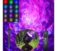 Hekation - Halloween Projection Lights Outdoor, Halloween Projector Decorations, Outside Lights for Outdoor Yard, 15 Colors, Water Waves, Ocean Effect,