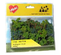 Heki 1705 Assorted Colored Bushes 28 Pcs. (Height Cm. 1-6)