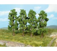 Heki 1976 Pack Of Four Tall Trees With Dark Green Foliage (4.33 In)