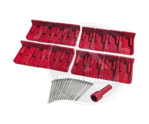 HEKI 2 3 4 DOMETIC SEITZ 53 - 60MM MAROON ROOF ASSEMBLY FITTING KIT 9104100248