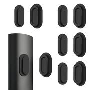 Hekmaden Magnetic Remote Control Holder - Heavy Duty Magnet Mount for Wall, Fits TV, Fan & AC Remotes, No Drilling, Protective Silicone, Peel & Stick Adhesive (4, Black)