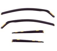 HEKO-24257 (4 Pieces) Front Rear Wind Deflectors Fits Nissan QASHQAI 2007-2014 on 5-Door Hatchback