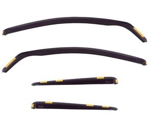 HEKO-24257 (4 Pieces) Front Rear Wind Deflectors Fits Nissan QASHQAI 2007-2014 on 5-Door Hatchback