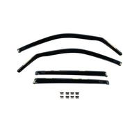 Team HEKO Wind Deflectors for Dacia Sandero 2013-2020 Front and Rear Set of Window Deflectors, Accessories UV & Scratch Resistant Acrylic In-Channel Fitting - Air Ventilation & Rain Protection