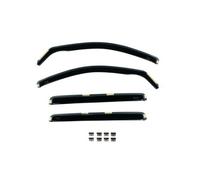 Van Demon Team HEKO Wind Deflectors Nissan Navara 2016+ Compatible Front and Rear Set of Window Deflectors Accessories Smoked UV Scratch Resistant Acrylic In-Channel Fitting Air Ventilation