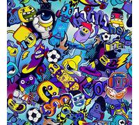 HEKO PANELS Oxford Fabric by Metre for Sewing Canvas Polyester Sewing Fabrics Decorative Material Water-Resistant Waterproof Non Transparent Skatepark 1 Meter 155 x 100 cm 5 x 3 ft