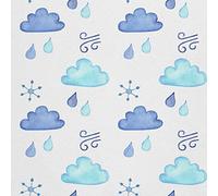 HEKO PANELS Oxford Fabric by Metre for Sewing Canvas Polyester Sewing Fabrics Decorative Material Water-Resistant Waterproof Non Transparent Rain Clouds 1 Meter 155 x 100 cm 5 x 3 ft