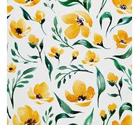 HEKO PANELS Oxford Fabric by Metre for Sewing Canvas Polyester Sewing Fabrics Decorative Material Water-Resistant Waterproof Non Transparent Flowers 1 Meter 155 x 100 cm 5 x 3 ft