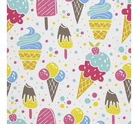 HEKO PANELS Oxford Fabric by Metre for Sewing Canvas Polyester Sewing Fabrics Decorative Material Water-Resistant Waterproof Non Transparent Ice Cream 1 Meter 155 x 100 cm 5 x 3 ft