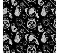 HEKO PANELS Oxford Fabric by Metre for Sewing Canvas Polyester Sewing Fabrics Decorative Material Water-Resistant Waterproof Non Transparent Witchcraft 1 Meter 155 x 100 cm 5 x 3 ft