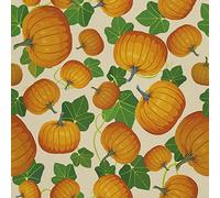 HEKO PANELS Oxford Fabric by Metre for Sewing Canvas Polyester Sewing Fabrics Decorative Material Water-Resistant Waterproof Non Transparent Autumn Pumpkins 1 Meter 155 x 100 cm 5 x 3 ft