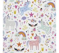 HEKO PANELS Oxford Fabric by Metre for Sewing Canvas Polyester Sewing Fabrics Decorative Material Water-Resistant Waterproof Non Transparent Unicorns 1 Meter 155 x 100 cm 5 x 3 ft