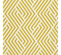 HEKO PANELS Oxford Fabric by Metre for Sewing Canvas Polyester Sewing Fabrics Decorative Material Water-Resistant Waterproof Non Transparent Geometric Pattern Yellow 1 Meter 155 x 100 cm 5 x 3 ft