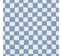 HEKO PANELS Oxford Fabric by Metre for Sewing Canvas Polyester Sewing Fabrics Decorative Material Water-Resistant Waterproof Non Transparent Blue Checkerboard 1 Meter 155 x 100 cm 5 x 3 ft