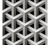 HEKO PANELS Oxford Fabric by Metre for Sewing Canvas Polyester Sewing Fabrics Decorative Material Water-Resistant Waterproof Non Transparent Geometric Pattern 1 Meter 155 x 100 cm 5 x 3 ft