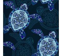 HEKO PANELS Oxford Fabric by Metre for Sewing Canvas Polyester Sewing Fabrics Decorative Material Water-Resistant Waterproof Non Transparent Turtles 1 Meter 155 x 100 cm 5 x 3 ft