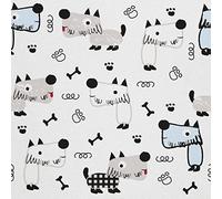 HEKO PANELS Oxford Fabric by Metre for Sewing Canvas Polyester Sewing Fabrics Decorative Material Water-Resistant Waterproof Non Transparent Dogs 1 Meter 155 x 100 cm 5 x 3 ft