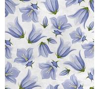 HEKO PANELS Velvet Fabric Sold by the Metre Decorative Fabric Printed Furniture Fabric Upholstery Fabric Velvet Polyester Fabrics for Sewing Water-Repellent Royal Bellflowers 140 x 100 cm RDX1533