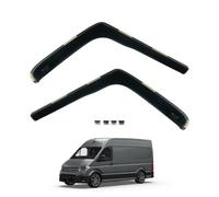 Team HEKO Wind Deflectors VW Crafter 2006-2018 Compatible Front Set of Window Deflectors Accessories Smoked UV & Scratch Resistant Acrylic In-Channel Fitting Air Ventilation & Rain Protection