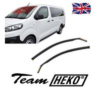 Heko WD12264, Pair of Front Wind Deflectors Heko, Tinted, Easy to Fit