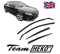 Heko Wind Deflectors For Audi A4 B8 4-Door Saloon 2009-2015 4PC Tinted