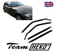 BMW 1 E87 Hatchback 5-door 2004-2011 4-pc Wind Deflectors HEKO Tinted