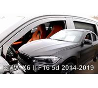 BMW X6 MK2 ( F16 ) 5-door 2015-2019 4-pc Wind Deflectors HEKO Tinted