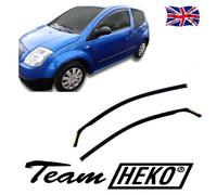 CITROEN C2 3-door Hatchback 2003-2009 2-pc Wind Deflectors HEKO Tinted
