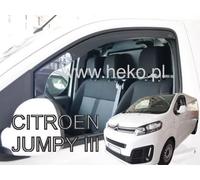 Wind Deflectors Fits Citroen Jumpy Mk3 2016-Up 2-Pcs Set Tinted Heko