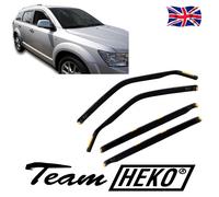 Heko Wind Deflectors For Fiat Freemont 5-Door 2008-2018 4Pcs Tinted