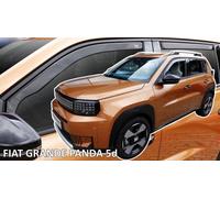Heko Wind Deflectors For Fiat Grande Panda Hybrid /Electric 2025-up 4 Pcs Tinted