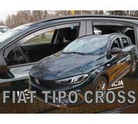 Heko Wind Deflectors For Fiat Tipo Cross 2021-Up 4Pcs Tinted