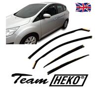 Heko Wind Deflectors For Ford C-Max Mk2 2011-2019 4Pcs Tinted
