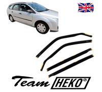 Heko Wind Deflectors For Ford Focus Mk2 Estate 2004-2010 4Pcs Tinted