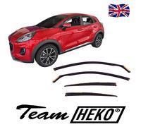 TeamHEKO Wind deflectors 4 pieces HEKO tinted compatible with FORD PUMA 2019-up 5 doors