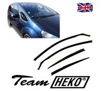 FORD S-MAX MK1 2006-2010 5-door 4-pc Wind Deflectors HEKO Tinted