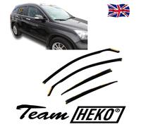 Heko Wind Deflectors For Honda CR-V CRV Mk3 5-Door 2007-2012 4Pcs Tinted