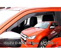 HEKO Wind Deflectors for ISUZU D-MAX III 4-door 2020- 2pc Set