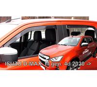HEKO Wind Deflectors for ISUZU D-MAX III 4-door 2020- 4pc Set