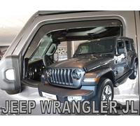 Heko Wind Deflectors For Jeep Wrangler 2019-Up 2Pcs Tinted