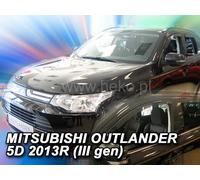 HEKO Wind Deflectors for MITSUBISHI OUTLANDER (III gen) 5-door 2012-2021 4pc Set