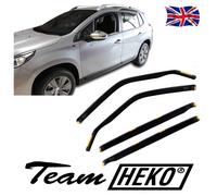 Heko Wind Deflectors For Peugeot 2008 5-Door 2013-2018 Tinted