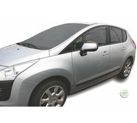 Heko Modern Black In-Channel Wind Deflectors (2pc set), Dark Tinted, Painted, Suitable for PEUGEOT 3008/5008 5d od 2009r
