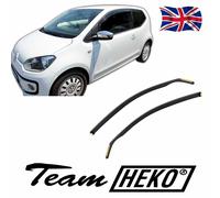 Heko Wind Deflectors For Skoda Citigo 3-Door 2011-2019 2Pcs Tinted