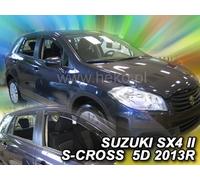 HEKO Wind Deflectors for SUZUKI SX4 II S-CROSS 5-door 08/2013- 4pc Set