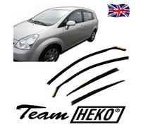 Heko Wind Deflectors For Toyota Corolla Verso 4-Door 2004-2009 4Pcs Tinted