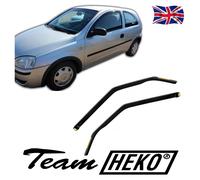 Heko 25344 Wind Deflectors, 2 Pieces, Smoked, Tinted