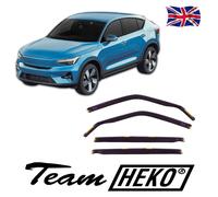 Heko Wind Deflectors For Volvo C40 5-Door 2021-Up 4Pcs Tinted