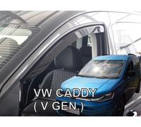 Heko Wind Deflectors For VW Caddy Mk5 3D 2021-Up 2Pcs Tinted