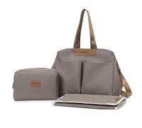 HEKOBAG Baby Changing Bags,Multifunction Nappy Changing Bags with Portable Travel Bag, Changings Mat, Large Capacity Waterproof Crossbody Diaper Bag Tote Portable Messenger Tote Bag for Mom and Dad